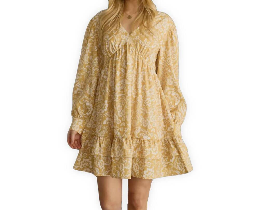NEW PANACHE hello sunshine mini dress in yellow